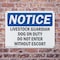Signmission Livestock Guardian Dog On Duty Do Not Enter OSHA Notice Sign, Plastic, 14in W x 10in L, 2PK OS-2PACK-NS-P-1014-L-14020 - alternate 7